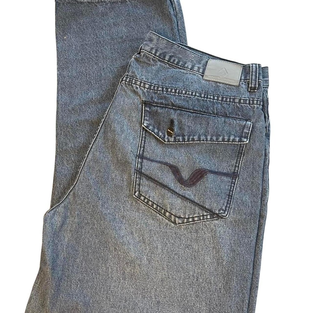 Swiss Cross Men's 44W x 34L Blue denim dress jeans with a relaxed fit